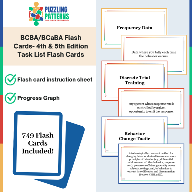 BCBA-BCaBA Exam Flash Cards (With Progress Graph Tracker) – Busy BeeCBA