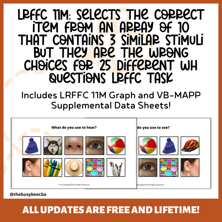 LRFFC 11M: Selects the correct item from an array of 10 – Busy BeeCBA